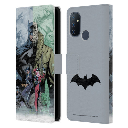 Batman DC Comics Famous Comic Book Covers Hush Leather Book Wallet Case Cover For OnePlus Nord N100