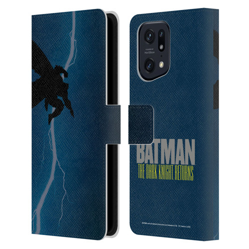 Batman DC Comics Famous Comic Book Covers The Dark Knight Returns Leather Book Wallet Case Cover For OPPO Find X5 Pro