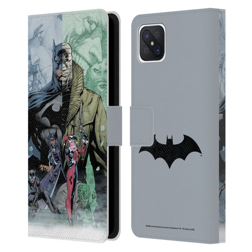 Batman DC Comics Famous Comic Book Covers Hush Leather Book Wallet Case Cover For OPPO Reno4 Z 5G