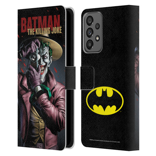 Batman DC Comics Famous Comic Book Covers The Killing Joke Leather Book Wallet Case Cover For Samsung Galaxy A73 5G (2022)