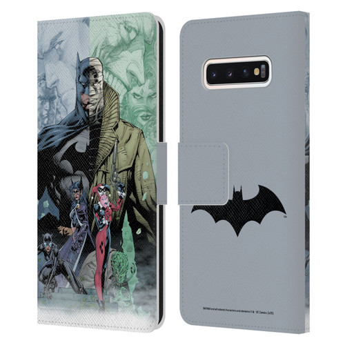 Batman DC Comics Famous Comic Book Covers Hush Leather Book Wallet Case Cover For Samsung Galaxy S10
