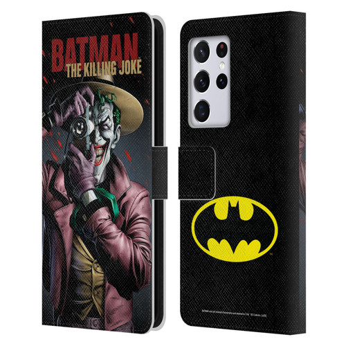 Batman DC Comics Famous Comic Book Covers The Killing Joke Leather Book Wallet Case Cover For Samsung Galaxy S21 Ultra 5G