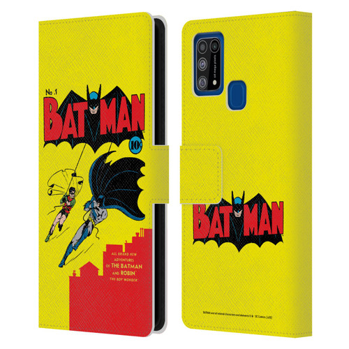 Batman DC Comics Famous Comic Book Covers Number 1 Leather Book Wallet Case Cover For Samsung Galaxy M31 (2020)