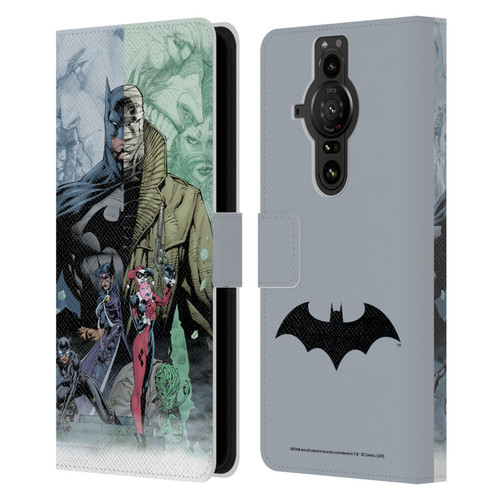 Batman DC Comics Famous Comic Book Covers Hush Leather Book Wallet Case Cover For Sony Xperia Pro-I