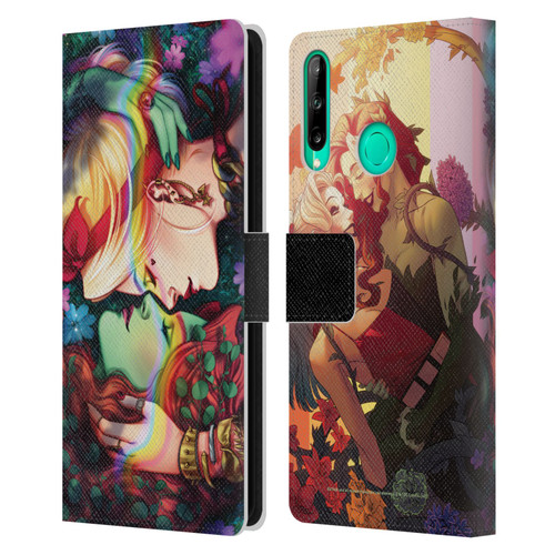 Batman DC Comics Gotham City Sirens Poison Ivy & Harley Quinn Leather Book Wallet Case Cover For Huawei P40 lite E