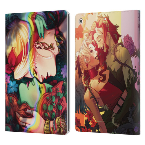 Batman DC Comics Gotham City Sirens Poison Ivy & Harley Quinn Leather Book Wallet Case Cover For Apple iPad 10.2 2019/2020/2021