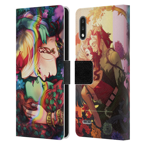 Batman DC Comics Gotham City Sirens Poison Ivy & Harley Quinn Leather Book Wallet Case Cover For LG K22