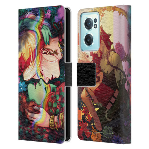 Batman DC Comics Gotham City Sirens Poison Ivy & Harley Quinn Leather Book Wallet Case Cover For OnePlus Nord CE 2 5G