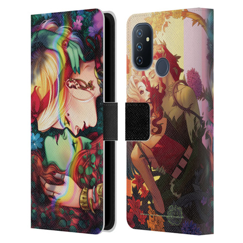 Batman DC Comics Gotham City Sirens Poison Ivy & Harley Quinn Leather Book Wallet Case Cover For OnePlus Nord N100