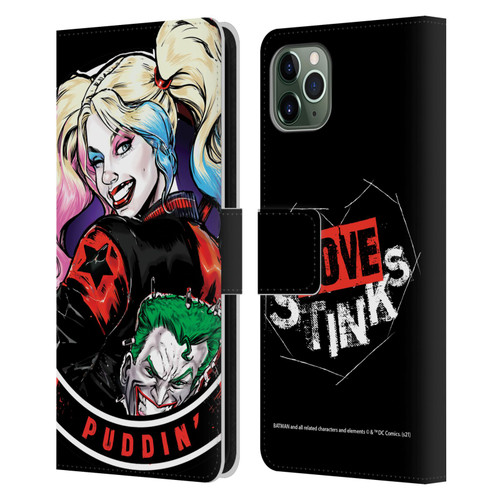 Batman DC Comics Harley Quinn Graphics Puddin Leather Book Wallet Case Cover For Apple iPhone 11 Pro Max