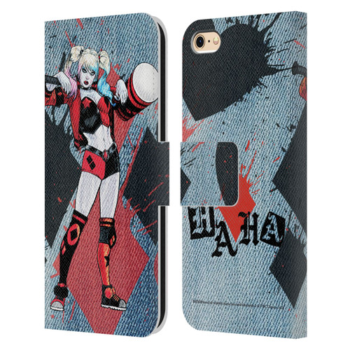 Batman DC Comics Harley Quinn Graphics Mallet Leather Book Wallet Case Cover For Apple iPhone 6 / iPhone 6s