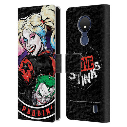 Batman DC Comics Harley Quinn Graphics Puddin Leather Book Wallet Case Cover For Nokia C21