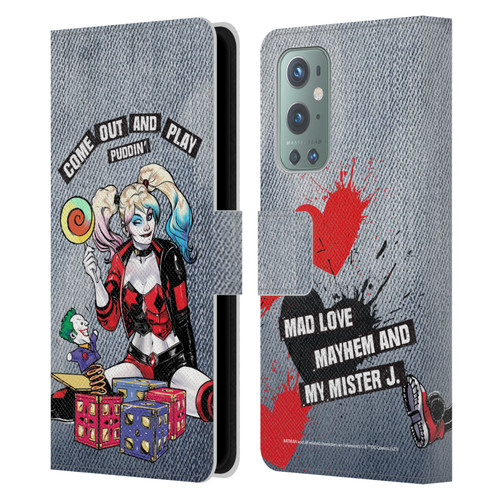 Batman DC Comics Harley Quinn Graphics Toys Leather Book Wallet Case Cover For OnePlus 9