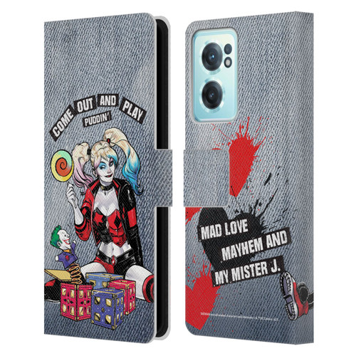 Batman DC Comics Harley Quinn Graphics Toys Leather Book Wallet Case Cover For OnePlus Nord CE 2 5G