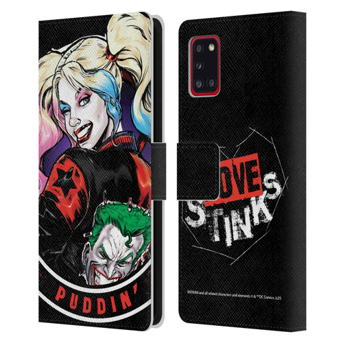 Batman DC Comics Harley Quinn Graphics Puddin Leather Book Wallet Case Cover For Samsung Galaxy A31 (2020)