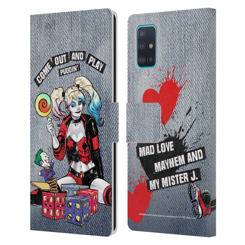 Batman DC Comics Harley Quinn Graphics Toys Leather Book Wallet Case Cover For Samsung Galaxy A51 (2019)