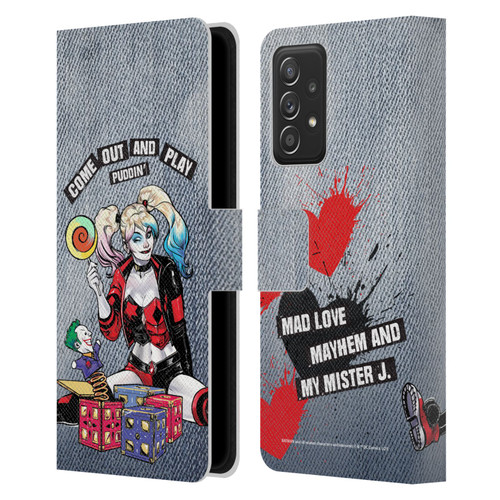 Batman DC Comics Harley Quinn Graphics Toys Leather Book Wallet Case Cover For Samsung Galaxy A53 5G (2022)