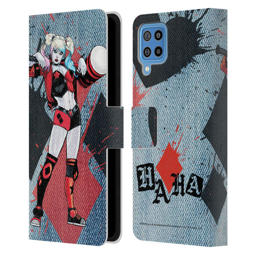 Batman DC Comics Harley Quinn Graphics Mallet Leather Book Wallet Case Cover For Samsung Galaxy F22 (2021)