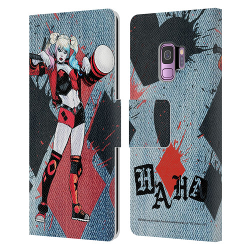 Batman DC Comics Harley Quinn Graphics Mallet Leather Book Wallet Case Cover For Samsung Galaxy S9