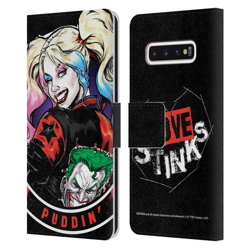 Batman DC Comics Harley Quinn Graphics Puddin Leather Book Wallet Case Cover For Samsung Galaxy S10