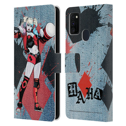Batman DC Comics Harley Quinn Graphics Mallet Leather Book Wallet Case Cover For Samsung Galaxy M30s (2019)/M21 (2020)