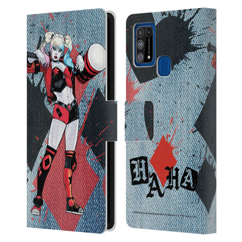Batman DC Comics Harley Quinn Graphics Mallet Leather Book Wallet Case Cover For Samsung Galaxy M31 (2020)