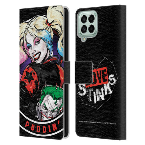 Batman DC Comics Harley Quinn Graphics Puddin Leather Book Wallet Case Cover For Samsung Galaxy M33 (2022)