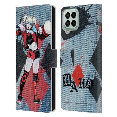 Batman DC Comics Harley Quinn Graphics Mallet Leather Book Wallet Case Cover For Samsung Galaxy M33 (2022)