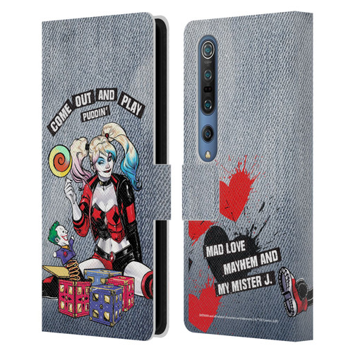 Batman DC Comics Harley Quinn Graphics Toys Leather Book Wallet Case Cover For Xiaomi Mi 10 5G / Mi 10 Pro 5G