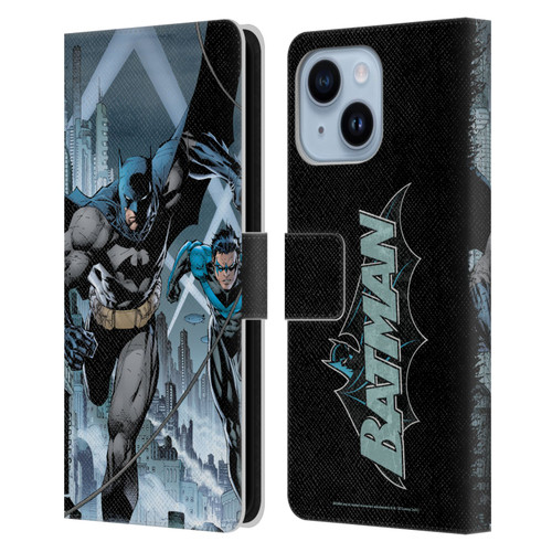 Batman DC Comics Hush #615 Nightwing Cover Leather Book Wallet Case Cover For Apple iPhone 14 Plus