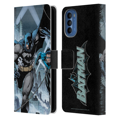 Batman DC Comics Hush #615 Nightwing Cover Leather Book Wallet Case Cover For Motorola Moto G41