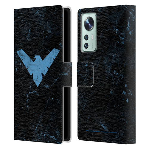 Batman DC Comics Nightwing Logo Grunge Leather Book Wallet Case Cover For Xiaomi 12