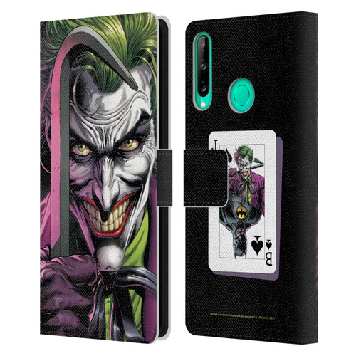 Batman DC Comics Three Jokers The Clown Leather Book Wallet Case Cover For Huawei P40 lite E
