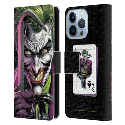 Batman DC Comics Three Jokers The Clown Leather Book Wallet Case Cover For Apple iPhone 13 Pro