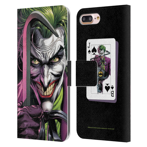 Batman DC Comics Three Jokers The Clown Leather Book Wallet Case Cover For Apple iPhone 7 Plus / iPhone 8 Plus