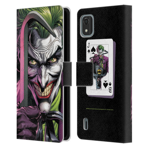 Batman DC Comics Three Jokers The Clown Leather Book Wallet Case Cover For Nokia C2 2nd Edition