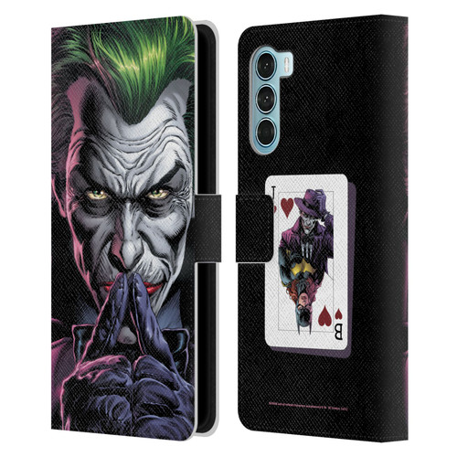 Batman DC Comics Three Jokers The Criminal Leather Book Wallet Case Cover For Motorola Edge S30 / Moto G200 5G
