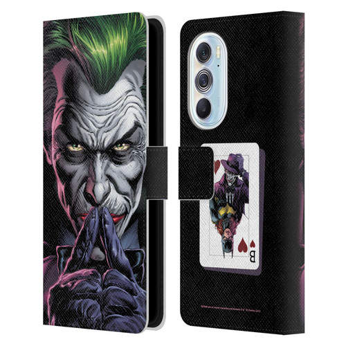 Batman DC Comics Three Jokers The Criminal Leather Book Wallet Case Cover For Motorola Edge X30
