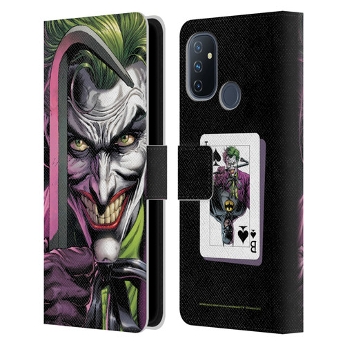 Batman DC Comics Three Jokers The Clown Leather Book Wallet Case Cover For OnePlus Nord N100
