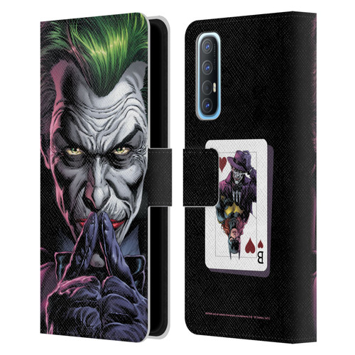 Batman DC Comics Three Jokers The Criminal Leather Book Wallet Case Cover For OPPO Find X2 Neo 5G
