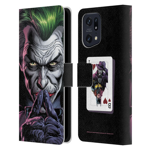 Batman DC Comics Three Jokers The Criminal Leather Book Wallet Case Cover For OPPO Find X5