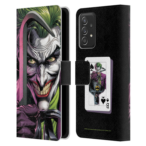 Batman DC Comics Three Jokers The Clown Leather Book Wallet Case Cover For Samsung Galaxy A53 5G (2022)