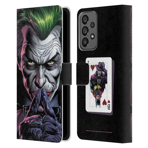 Batman DC Comics Three Jokers The Criminal Leather Book Wallet Case Cover For Samsung Galaxy A73 5G (2022)