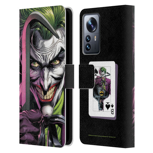 Batman DC Comics Three Jokers The Clown Leather Book Wallet Case Cover For Xiaomi 12 Pro