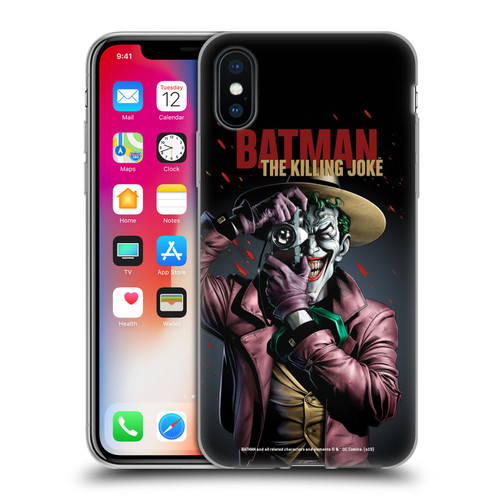 Batman DC Comics Famous Comic Book Covers Joker The Killing Joke Soft Gel Case for Apple iPhone X / iPhone XS