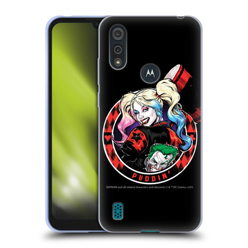 Batman DC Comics Harley Quinn Graphics Puddin Soft Gel Case for Motorola Moto E6s (2020)