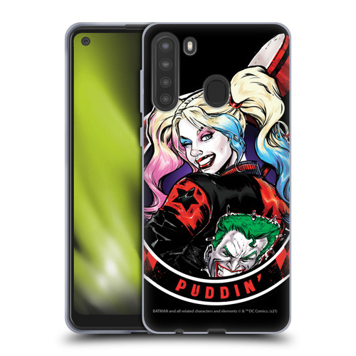 Batman DC Comics Harley Quinn Graphics Puddin Soft Gel Case for Samsung Galaxy A21 (2020)