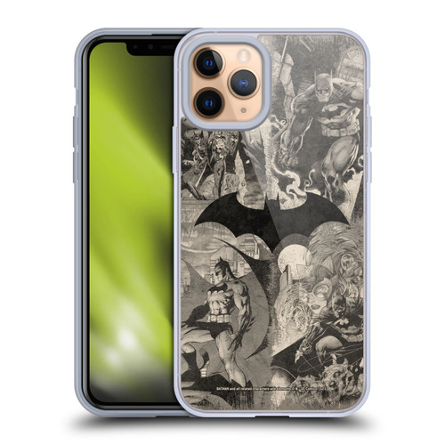 Batman DC Comics Hush Logo Collage Distressed Soft Gel Case for Apple iPhone 11 Pro