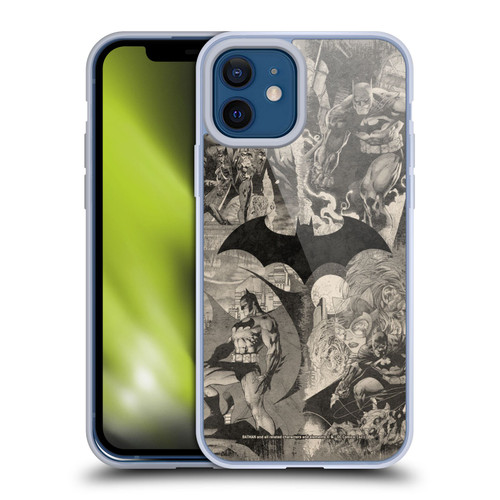 Batman DC Comics Hush Logo Collage Distressed Soft Gel Case for Apple iPhone 12 / iPhone 12 Pro & MagSafe