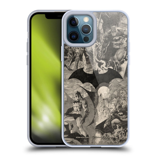 Batman DC Comics Hush Logo Collage Distressed Soft Gel Case for Apple iPhone 12 Pro Max